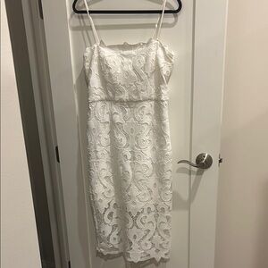 Elegant White Lace Dress